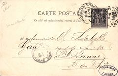 VINTAGE POSTCARD Boat Submarine Goubet Arsenal of Toulon