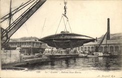 CPA Bateau Le Goubet Bateau Sous marin 