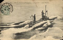 CPA Bateau Sous marin Gymnote 