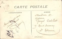 VINTAGE POSTCARD Boat Submarine Marine Alose Submarine