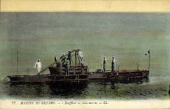 CPA Bateau Sous marin Souffleur 