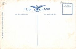 VINTAGE POSTCARD Boat US Submarine C Class Submarines in Gatun Locks Panama Canal