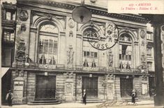VINTAGE POSTCARD Amiens the Theater