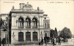 VINTAGE POSTCARD Albi the Theater