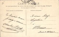 VINTAGE POSTCARD Angers Places rallying the large Theater Tram