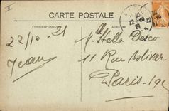 VINTAGE POSTCARD Albi the Theater and the Villeneuve avenue