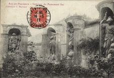 CPA Aix en Provence Interieur du Monument Sec