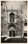 CPA Aix en Provence Cathedrale Saint Sauveur Facade gothique