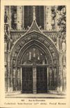 CPA Aix en Provence Cathedrale Saint Sauveur Portail roman