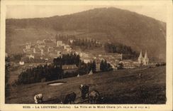 VINTAGE POSTCARD Louvesc the city and the Chaix Mount