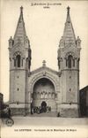 VINTAGE POSTCARD Louvesc the Frontage of the Basilica St Governed