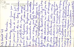 VINTAGE POSTCARD Louvesc the pond of the gold Valley