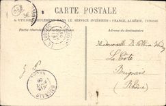 CPA La Louvesc Portique de la Basilique