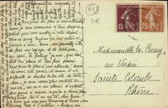 VINTAGE POSTCARD Louvesc Rocks of Rochellpe