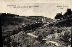 VINTAGE POSTCARD Louvesc the arrival by the road of Annonay