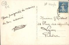 VINTAGE POSTCARD Louvesc the arrival by the road of Annonay