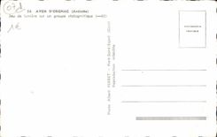 MODERN CARD Swallow-hole of Orgnac Play of light on a stalagmitic group