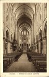VINTAGE POSTCARD Interior Mulhouse Of the Church St Etienne