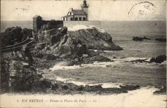 CPA Ile Brehat Pointe et Phare du Paon