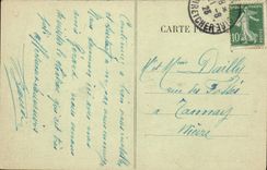 VINTAGE POSTCARD Chaumont Overall picture