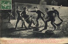 Los recorridos del oficial de policía de la policía de la POSTAL de la VENDIMIA a partir de la Mimi tienen París