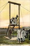 VINTAGE POSTCARD Scenes and standard Hanging in Bardo the torturer passing the cord