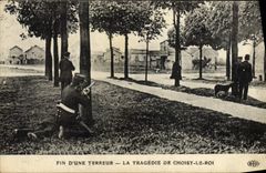 Oficial de policía de la multa de la fuerza de policía de la POSTAL de la VENDIMIA de un terror la tragedia de rey Chien de Choisy