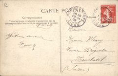 Señora Steinheil de la POSTAL de la VENDIMIA antes de la corte de la actitud de las tasas de señora Steinheil antes de la corte de tasas