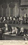 CPA Madame Steinheil devant la cour d'assises Attitude de Mme Steinheil devant la cour d'assises