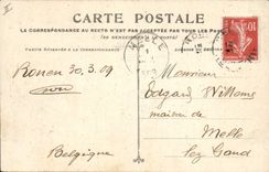 CPA Judaica Juif Rouen Palais de justice Rue aux Juifs