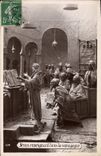 VINTAGE POSTCARD Jewish Judaica Jesus teaching in the synagog