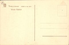 CPA Judaica Juif Vieux rabbin