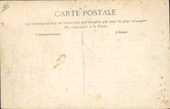 VINTAGE POSTCARD Sappers Paris Firemen Raw of the Seine January 1910 Transport of the patients of the Boucicaut hospital