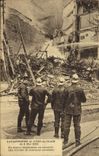 CPA Sapeurs Pompiers Catastrophe de Lyon St Clair du 8 mai 1932 Un nouvel eboulement 