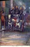 CPA Sapeurs Pompiers Fire Fire Chevaux 