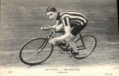 VINTAGE POSTCARD Velo Cycles Cycling Our Chevalier sprinters
