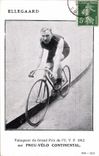 VINTAGE POSTCARD Velo Cycles Cycling Ellegaard Vainqueur of the Grand Prix of the UVF 1912 Tire Continental Bicycle
