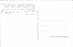 MODERN CARD Train Engine 231 C 49 has the 88 SNCF Northern Area