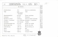 MODERN CARD Train Standard Engine Tender 50