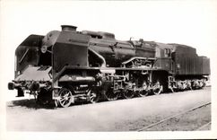 MODERN CARD Train Engine 240 P Compound has 4 cylinders has overheating Tender 36 P