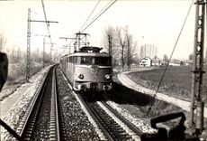 MODERN CARD Train Aix les Bains Savoy