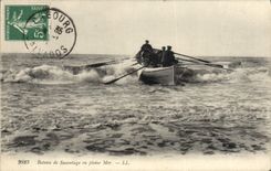 CPA Bateau de sauvetage en pleine mer 