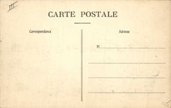 Barco de Boulogne de la POSTAL de la VENDIMIA en el bote salvavidas del mar que vuelve al puerto