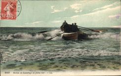 CPA Bateau de sauvetage en pleine mer