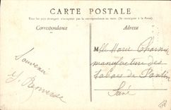 VINTAGE POSTCARD Boulogne Boat on Standard sea of Bather Rescuer