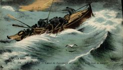 CPA Bateau Le Havre Canot de sauvetage en peril