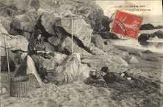 CPA La vie a la mer Cuisine de pecheuse 