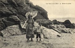 CPA La vie a la mer Retour de peche 