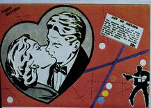 MODERN CARD Naked erotic Illustrator Art Kissing Carbonnier