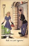 CPA Police Policier Voila mon petit royaume